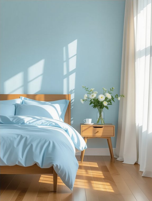 serene blue wood harmony