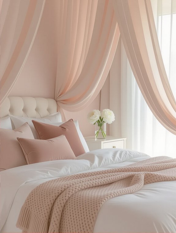 serene blush bedroom retreat