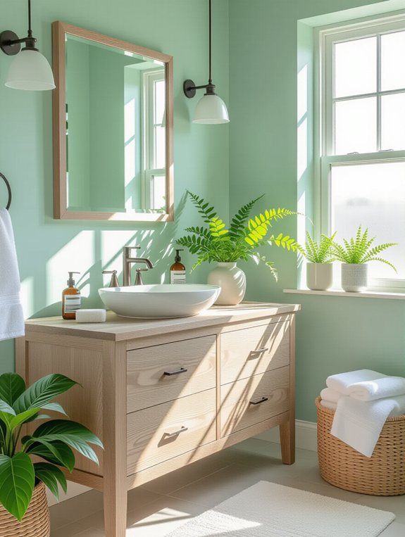 serene seafoam green sanctuary