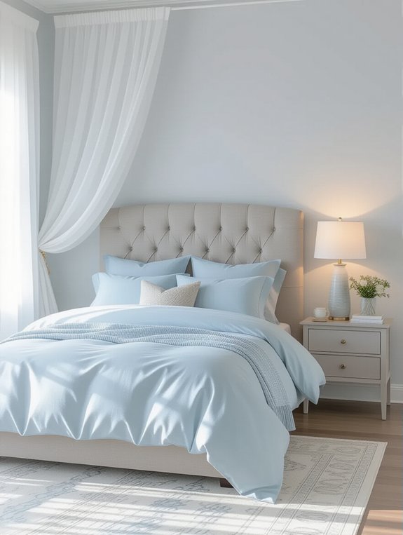 soothing light blue gray palette