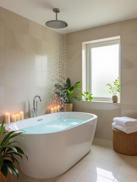 spa inspired shower retreat elements