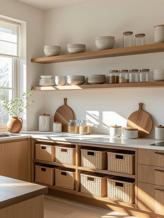 stylish functional kitchen storage