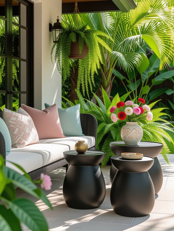 stylish functional patio tables