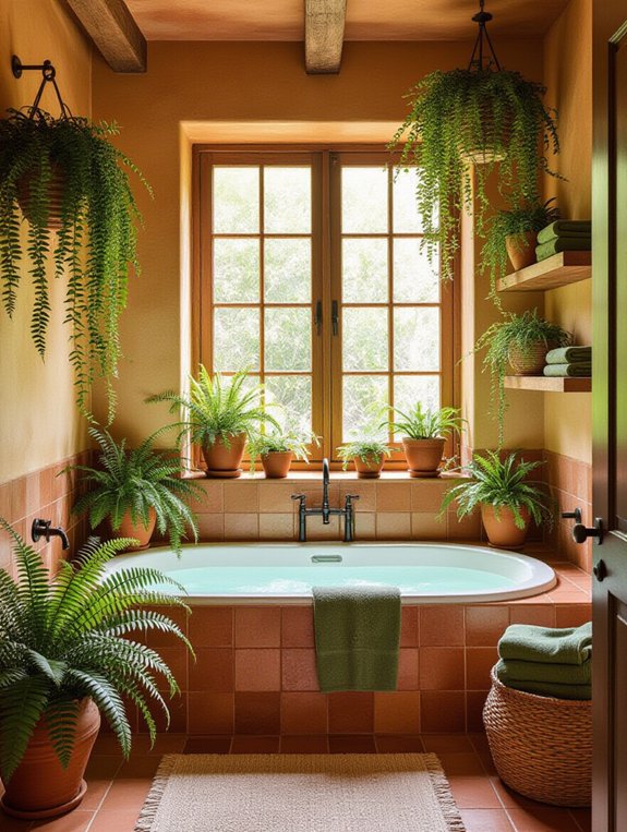 terracotta and greenery harmony