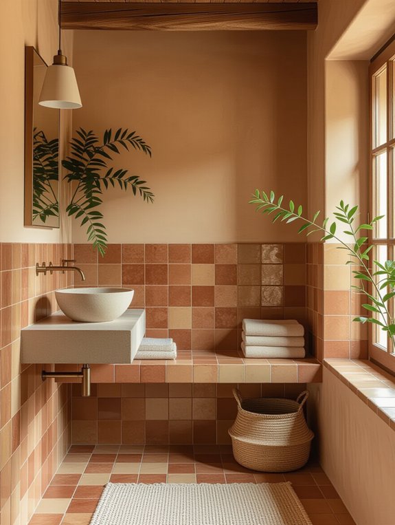 terracotta enhances small spaces