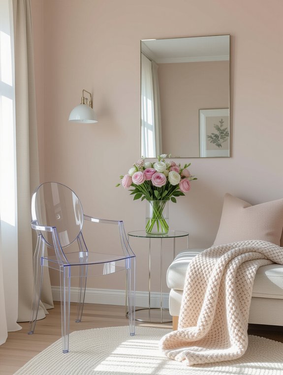 transparent furniture enhances space