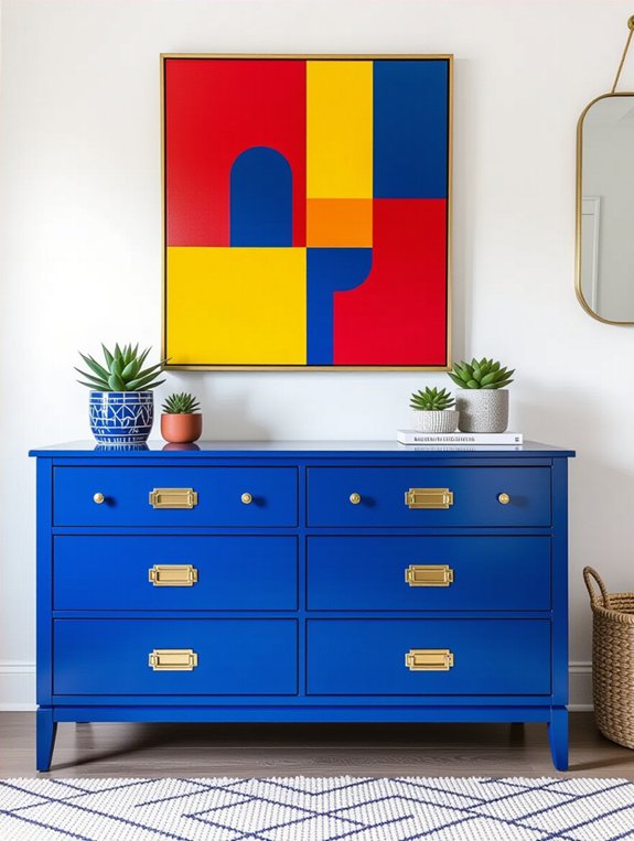 vibrant dresser color choices