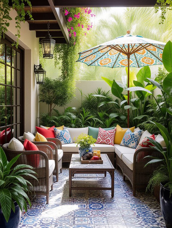vibrant patio decor ideas