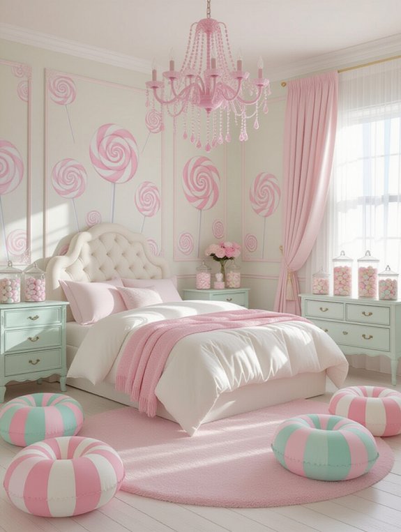 vibrant playful candy decor