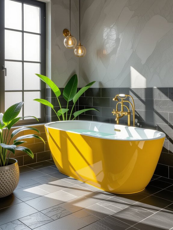 vibrant yellow grounding charcoal