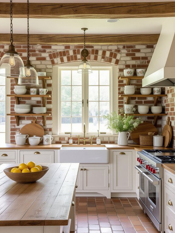 vintage kitchen warmth and character