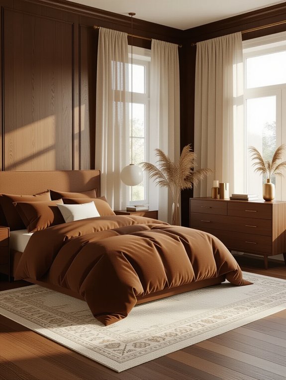 walnut elegance in bedrooms