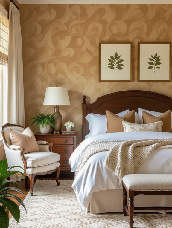 warm inviting bedroom retreat