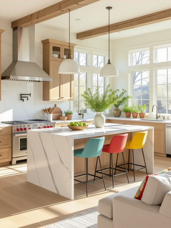 warm inviting family kitchen