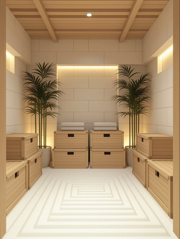 zen garden storage design