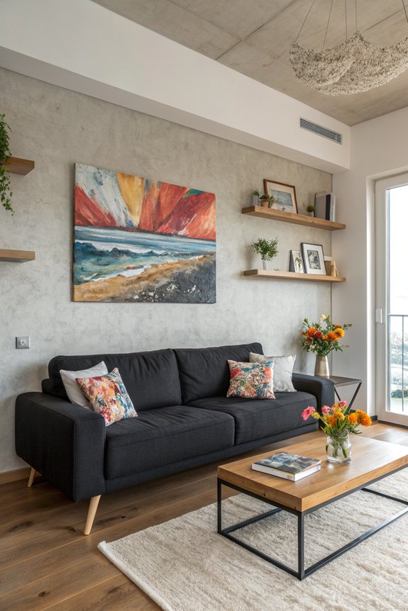 artwork as room focal point