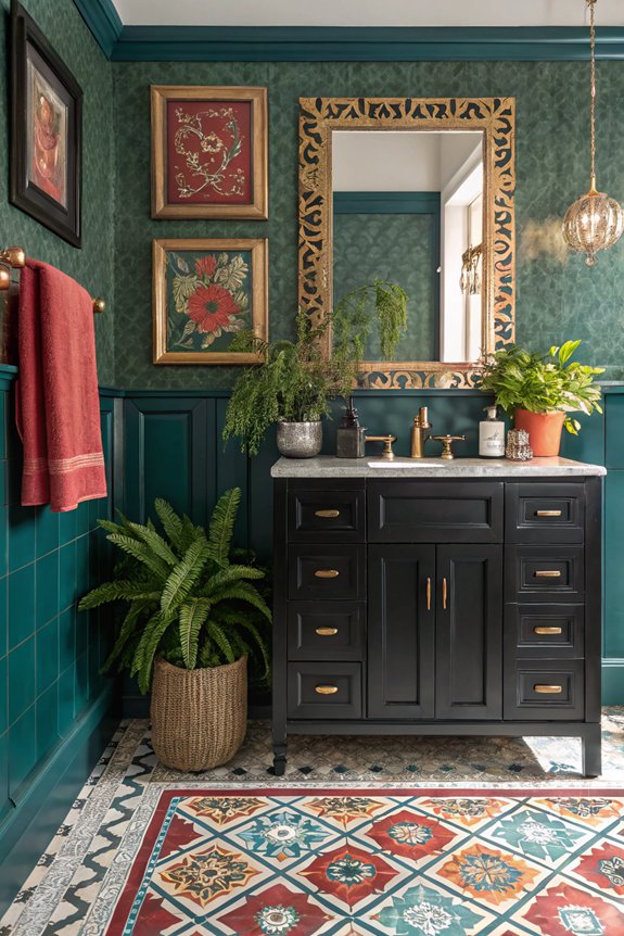bold black vanity contrast