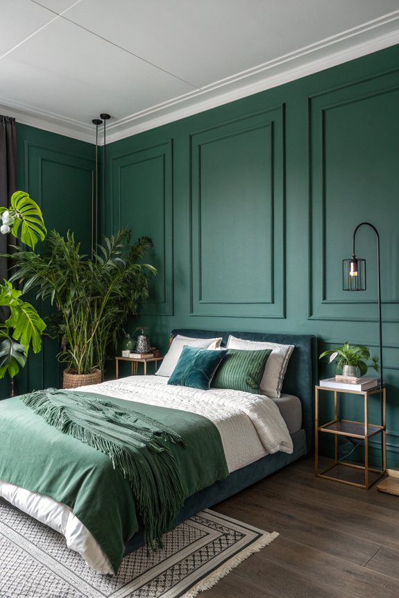 bold dark green elegance