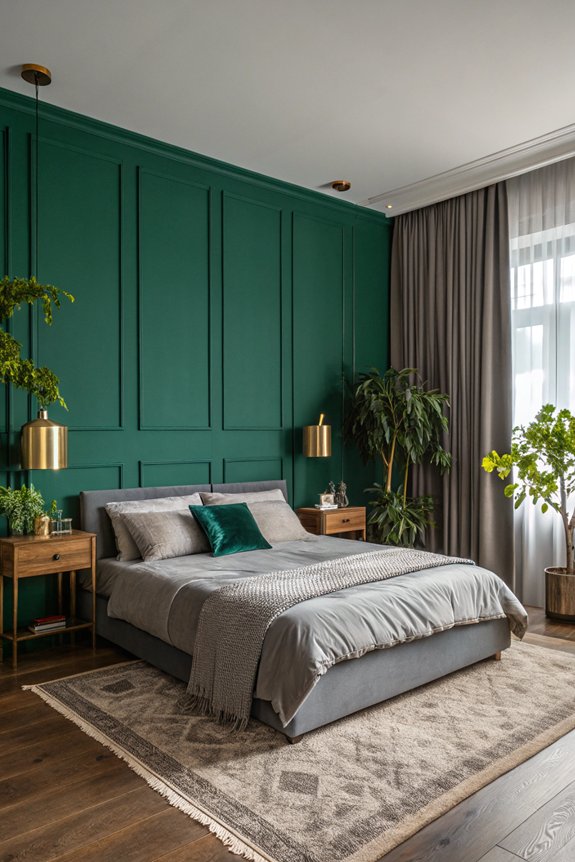 bold dark green retreat
