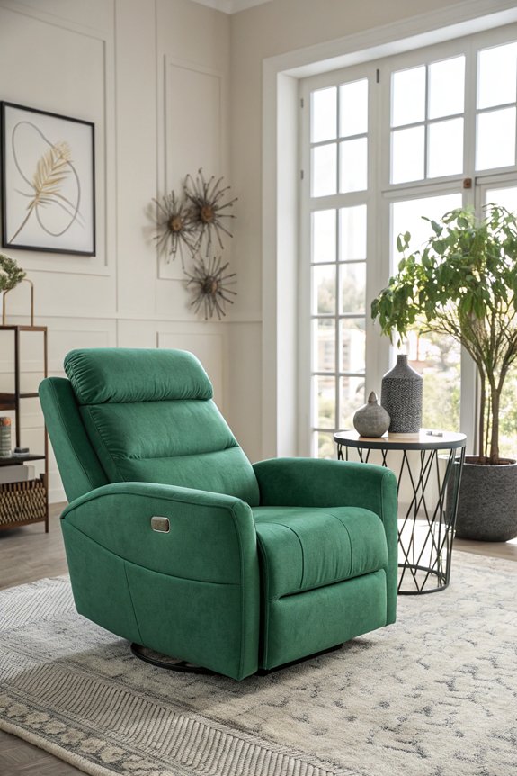 bold recliner vibrant decor