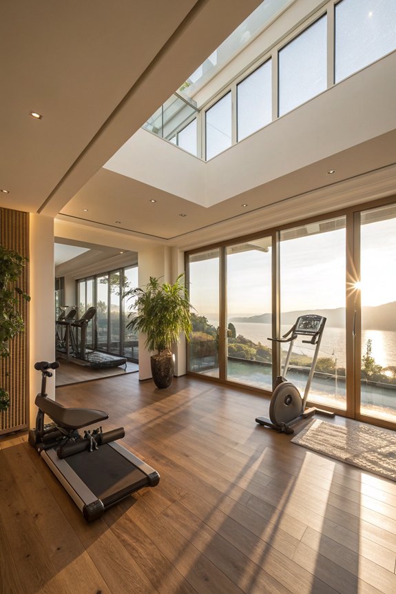 brighten your home gym