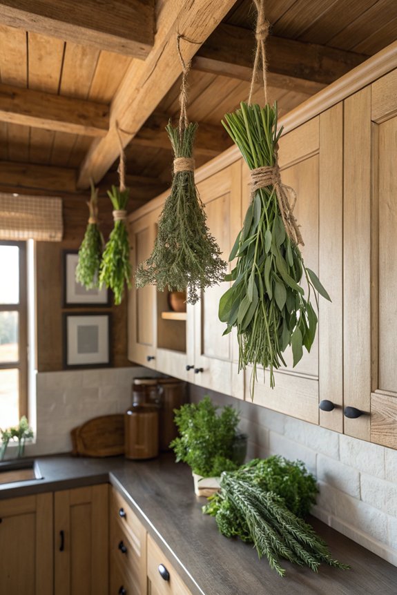bundle and hang herbs