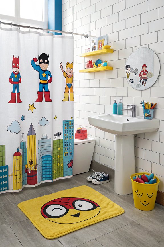 cartoon themed bathroom accessories