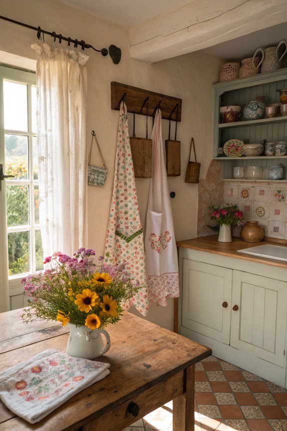 charming aprons and towels