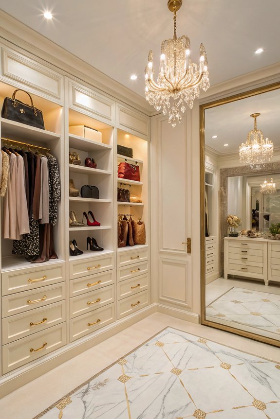 chic boutique wardrobe design