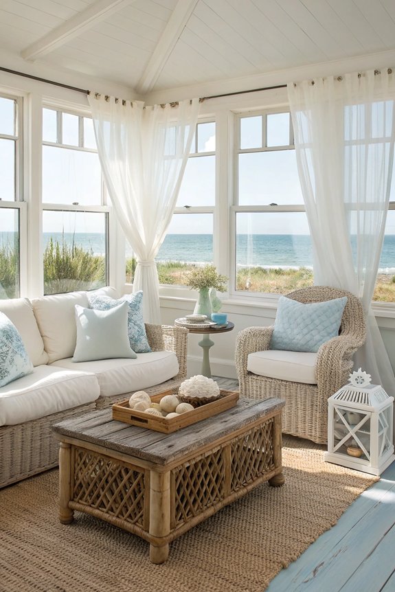 coastal oasis with decor