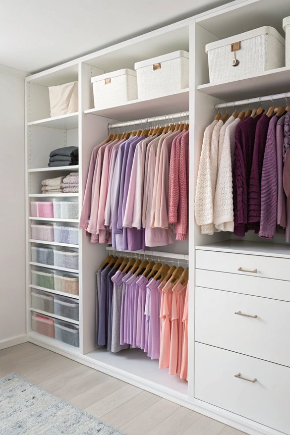 colorful closet organization benefits