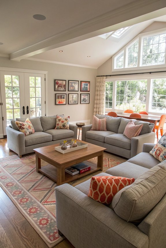 comfortable functional family space