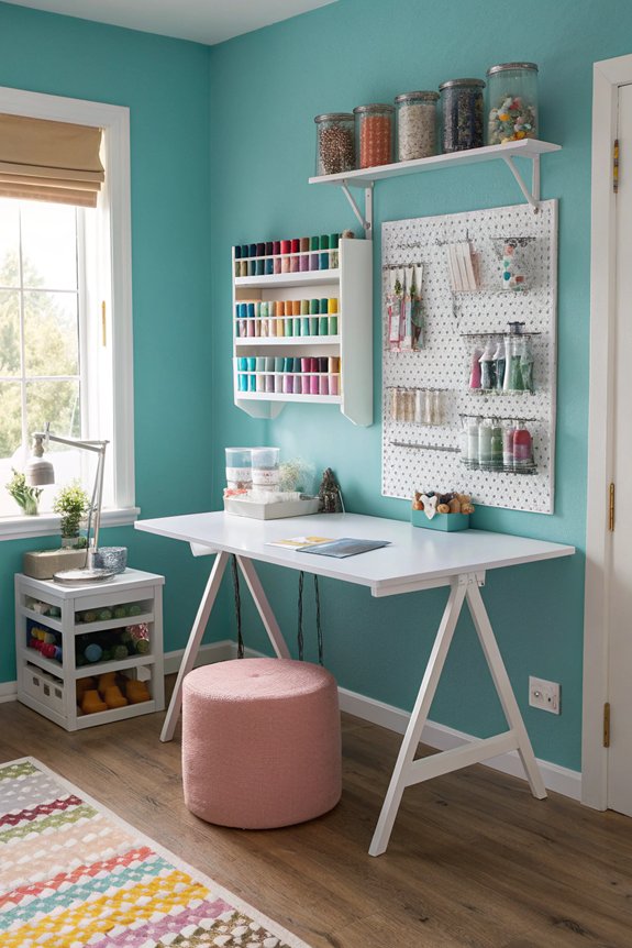 compact functional craft space