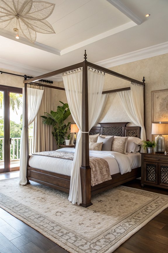 cozy canopy bed retreat
