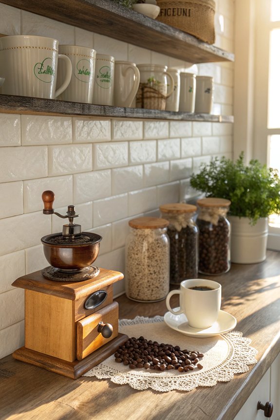 cozy cottage coffee station