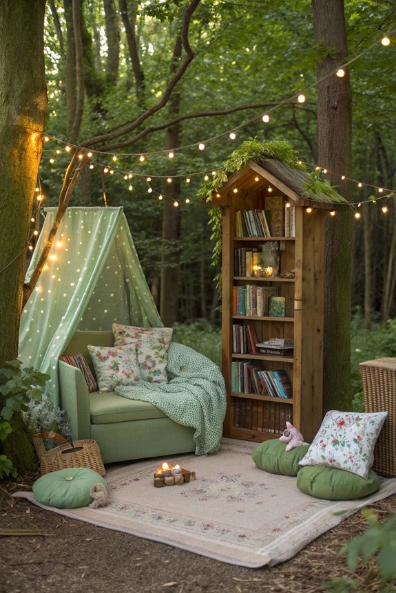 cozy enchanted reading nook