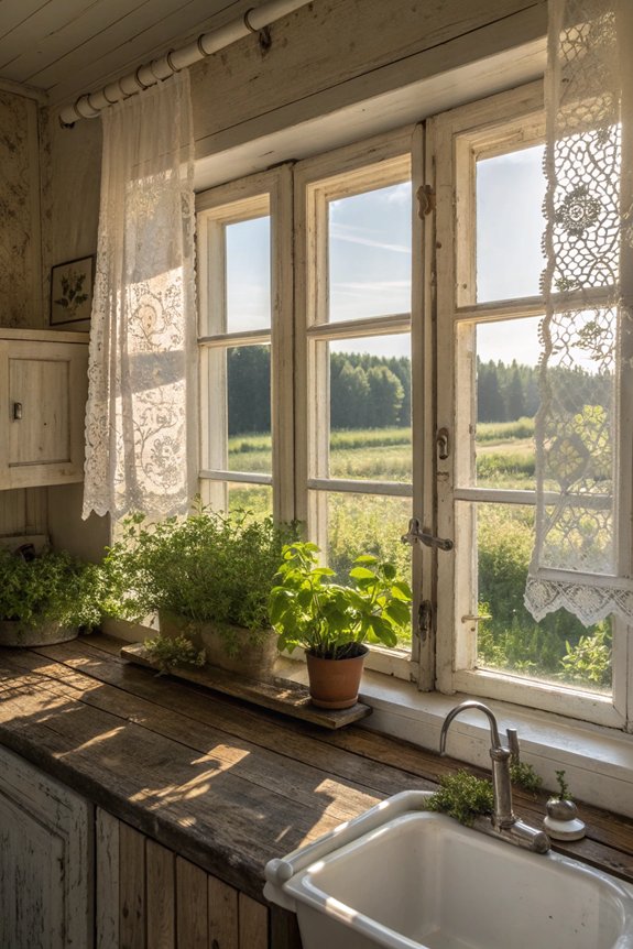 cozy farmhouse casement windows