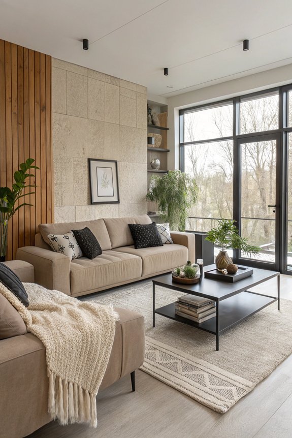 cozy neutral texture layering