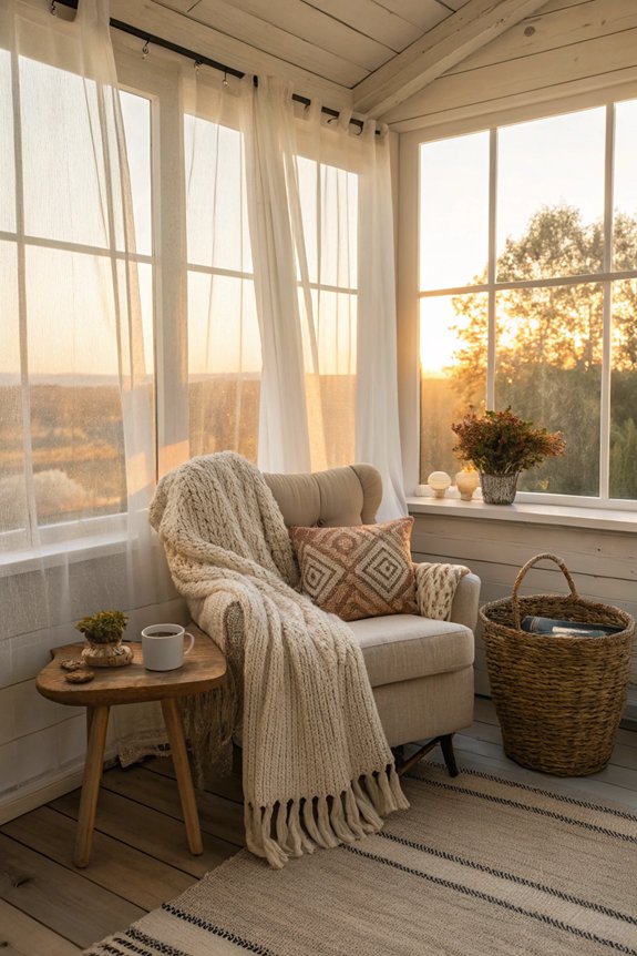 cozy textiles enhance comfort