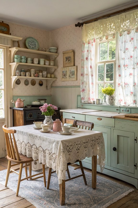 cozy vintage furniture accents