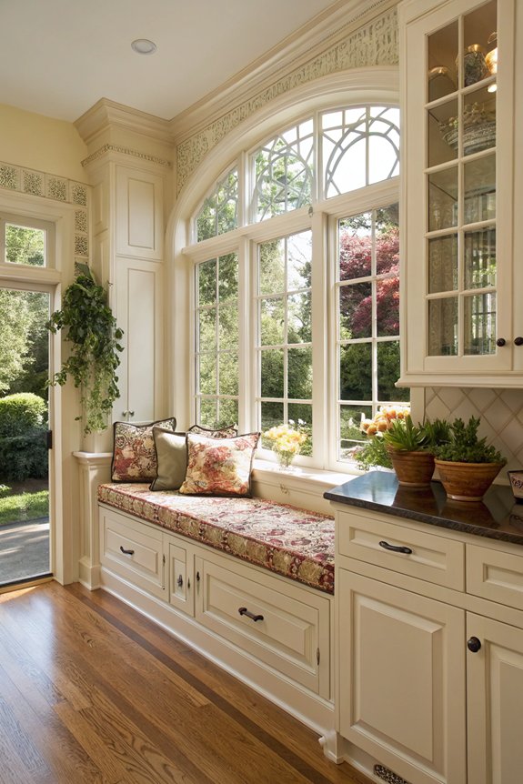 cozy window seat dining