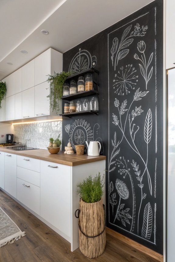 creative kitchen organization art
