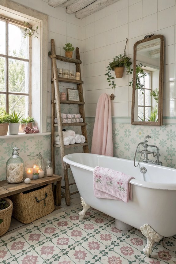 creative vintage bathroom storage