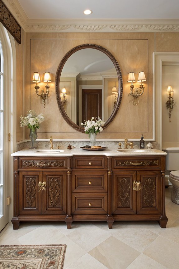 custom stylish bathroom storage