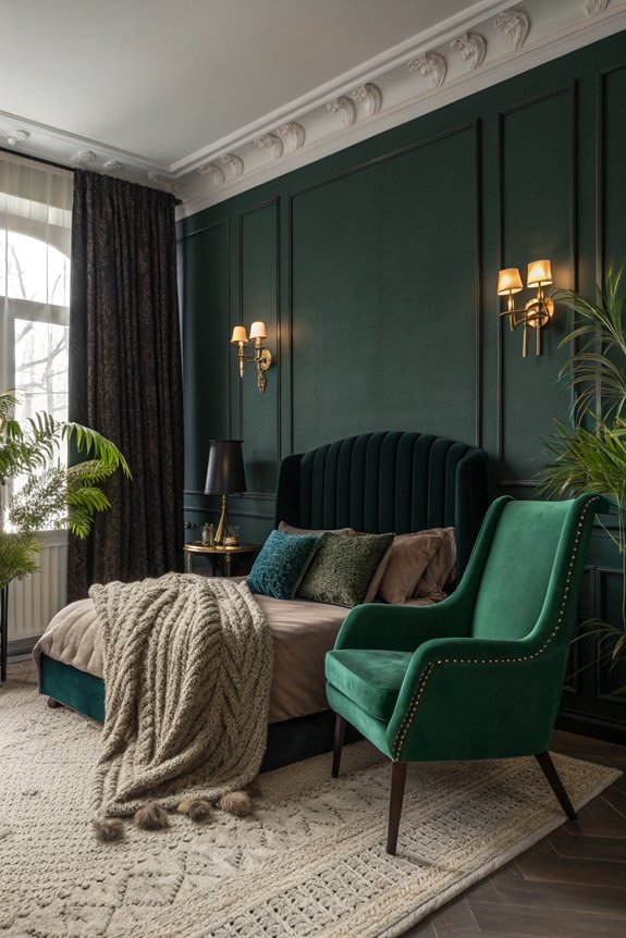 dark green bedroom furniture