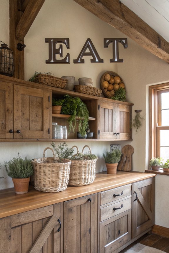 decorative signs enhance kitchens