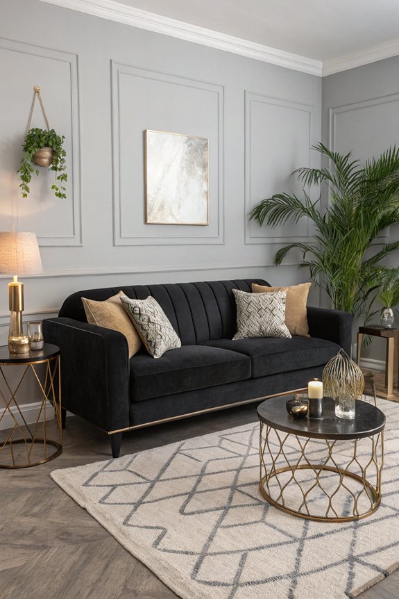 define space with area rugs