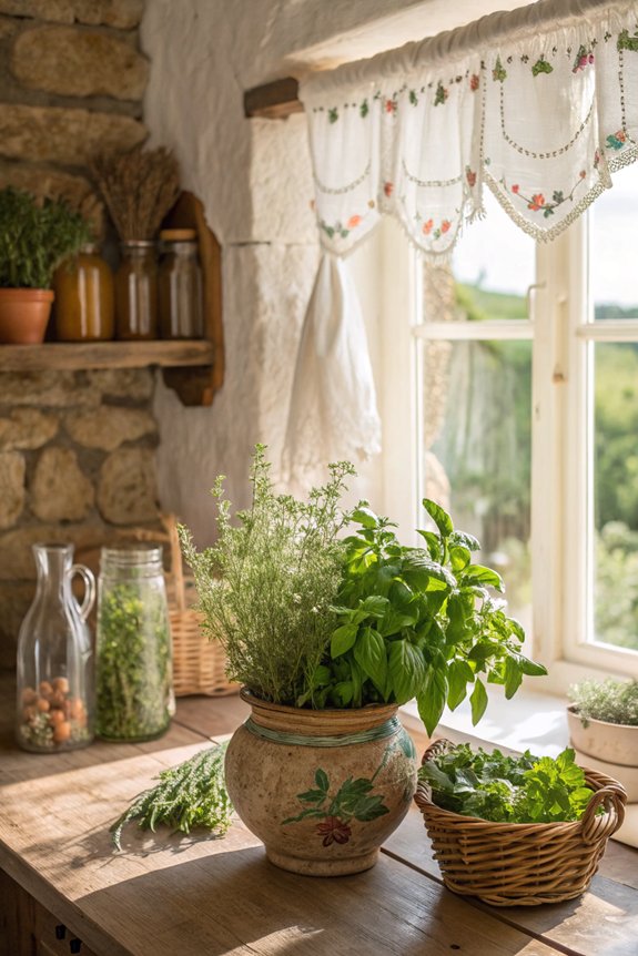 display herbs for cooking