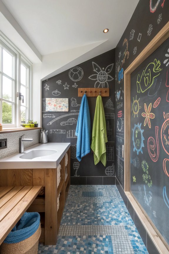 diy interactive chalkboard walls