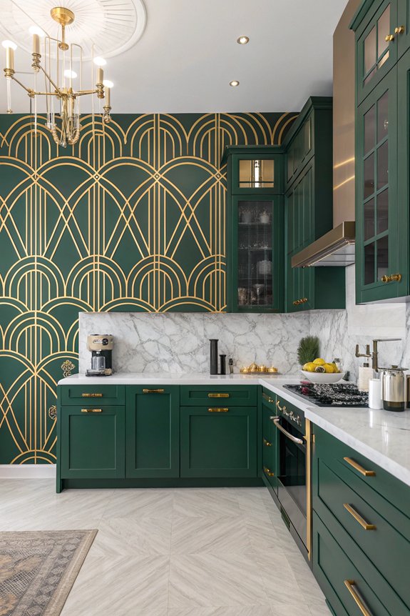 elegant art deco kitchen design